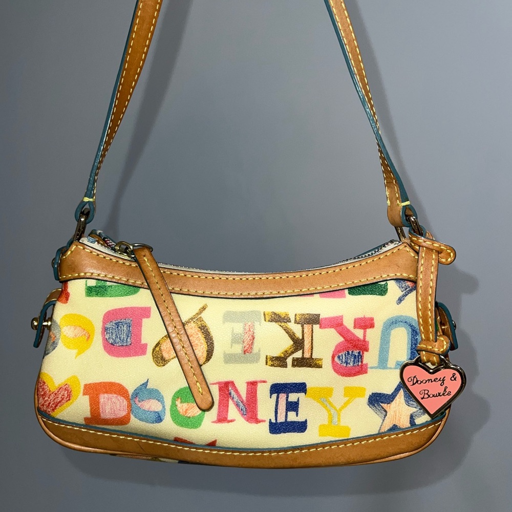 Dooney & Bourke Doodle Crayon Monogram purse and coin purse